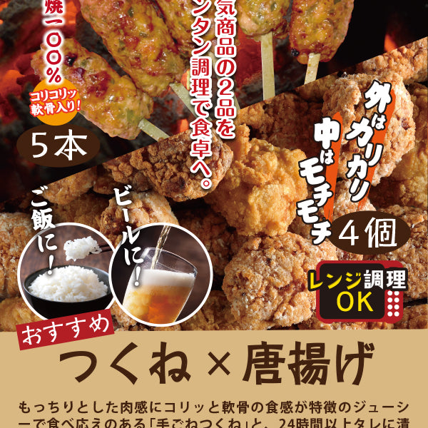鶏のせがれ つくね5本×でか唐揚げ4個 – FROZEN24